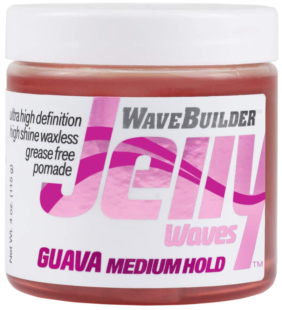 WAVEBUILDER Jelly Waves Guava Medium Hold Grease Free Pomade 4 OZ